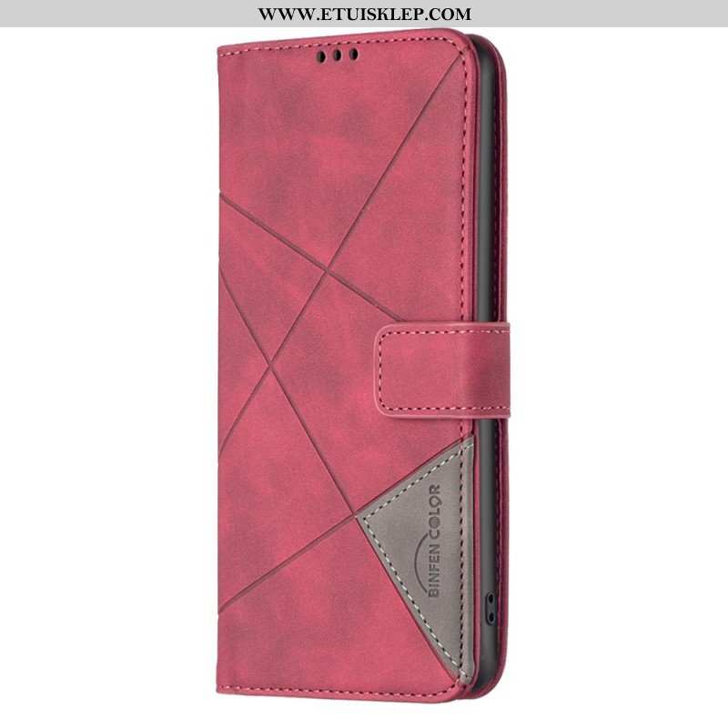 Etui Folio do Xiaomi Redmi Note 12 5G Binfen Kolor Diamenty